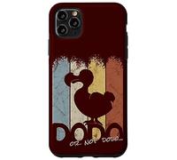 Custodia per iPhone 11 Pro Max Divertente sagoma di uccello retrò vintage Dodo Or Not DoDo