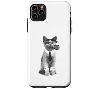 Custodia per iPhone 11 Pro Max Divertente Ufficio Gatto Miao Affari Amante Gatto Umorismo U