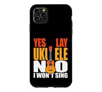 Custodia per iPhone 11 Pro Max Divertente Ukulele Giocatore Detto Giocare Ukulelef Won Sing