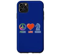 Custodia per iPhone 11 Pro Max DIVERTENTI SCACCHI AMORE PACE CON ICONE