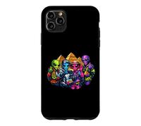 Custodia per iPhone 11 Pro Max Divertenti turisti alieni alle Piramidi di Giza