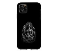 Custodia per iPhone 11 Pro Max Divina Parvati Dea Indù Shakti Leone Lotus Templi