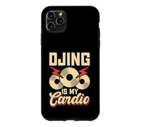 Custodia per iPhone 11 Pro Max DJing is my cardio retrò vinile DJ musica vintage