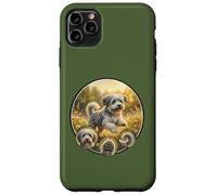 Custodia per iPhone 11 Pro Max dolce cane bolonka divertente in natura ai margini della foresta