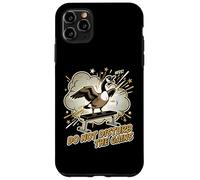 Custodia per iPhone 11 Pro Max Don't Disturb The Gains - Divertente sollevatore di pesi a forma di oca da palestra