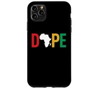 Custodia per iPhone 11 Pro Max Dope Africa Map Juneteenth Pan African Pride