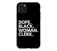 Custodia per iPhone 11 Pro Max Dope Black Woman Clerk Donne afroamericane Impiegati