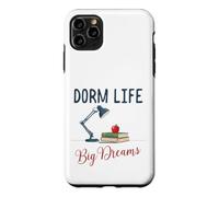 Custodia per iPhone 11 Pro Max Dorm Life Big Dreams Desk Lamp College Student Motivation