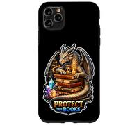 Custodia per iPhone 11 Pro Max Dragon Library Guardian mantiene le storie al sicuro