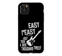 Custodia per iPhone 11 Pro Max Easy-Peasy Mille volte praticare la chitarra elettrica