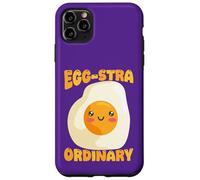 Custodia per iPhone 11 Pro Max Egg-Stra, simpatico gioco di parole a forma di uovo fritto