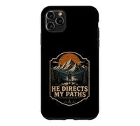 Custodia per iPhone 11 Pro Max Egli dirige I miei sentieri Proverbi 3 6 Montagna