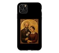 Custodia per iPhone 11 Pro Max Elegante icona cattolica dei Santi Luigi e Zelia Martin