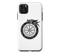 Custodia per iPhone 11 Pro Max Elmo del terrore di Ouroboros nordico