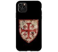 Custodia per iPhone 11 Pro Max Emblema della croce di Gerusalemme dei Cavalieri Templari