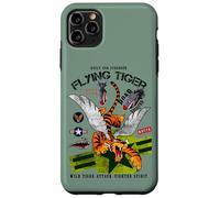 Custodia per iPhone 11 Pro Max Enjoy Cool Funny Tiger Flying Cartoon, Wild Tiger Graphic