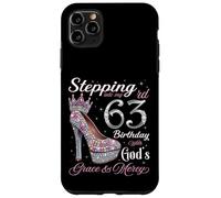 Custodia per iPhone 11 Pro Max Entrando nel mio 63° compleanno con la grazia e la misericordia di Dio