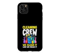 Custodia per iPhone 11 Pro Max Equipaggio di pulizia Divertente governante Prodotti per la pulizia