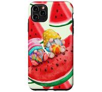 Custodia per iPhone 11 Pro Max Estate con i miei gnomi anguria retrò spiaggia estate