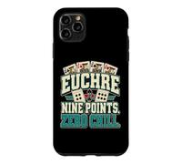 Custodia per iPhone 11 Pro Max Euchre Gioco di Carte Euchre Nine Points Zero Chill, Giocatore di Carte