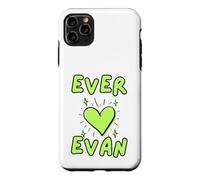 Custodia per iPhone 11 Pro Max Ever Loves Evan Green Heart and Stars
