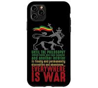 Custodia per iPhone 11 Pro Max EVERYWHERE IS WAR Discorso Haile Selassie Leone Giuda Reggae