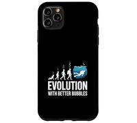 Custodia per iPhone 11 Pro Max Evoluzione con bolle migliori Immersioni subacquee Divertente