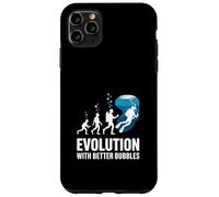 Custodia per iPhone 11 Pro Max Evoluzione con bolle migliori Immersioni subacquee Divertente