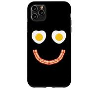 Custodia per iPhone 11 Pro Max Face Eggs And Bacon Ham Breakfast Smile