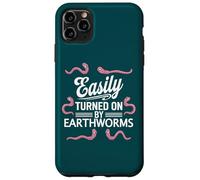 Custodia per iPhone 11 Pro Max Facilmente attivato da lombrichi divertente allevamento di vermi