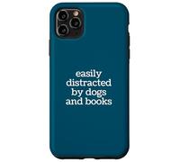 Custodia per iPhone 11 Pro Max Facilmente distratto da cani amante dei libri Lettore divertente