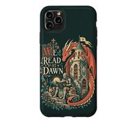 Custodia per iPhone 11 Pro Max Fantasy Dragon Reader Amante dei libri che legge all'alba