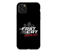 Custodia per iPhone 11 Pro Max Fast Cat Dog scatena la velocità sport