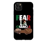 Custodia per iPhone 11 Pro Max Fear La Chancla Bandiera messicana Messico Azteco Divertente Chicano Guey