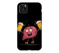 Custodia per iPhone 11 Pro Max Felice Giornata del fegato con Costume