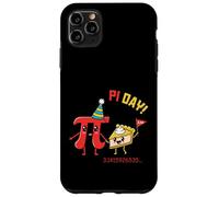 Custodia per iPhone 11 Pro Max Felice Pi Day Sweet As 3.14 Divertente Torta Joke Math Pun Meme