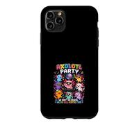 Custodia per iPhone 11 Pro Max Festa Axolotl DJ Disco Celebrazione Fun