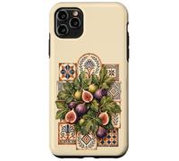 Custodia per iPhone 11 Pro Max Fichi Greci Piastrelle Mosaico Mediterraneo Antico