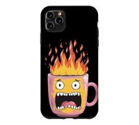 Custodia per iPhone 11 Pro Max Fire Cup Cerca gli amanti delle bevande calde invernali