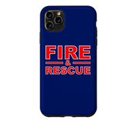 Custodia per iPhone 11 Pro Max Fire Rescue Fire fighter pompiere bambini giovani adulti ragazzi ragazze