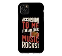 Custodia per iPhone 11 Pro Max Fisarmonica To Me Italian Folk Music Rocks