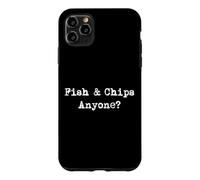 Custodia per iPhone 11 Pro Max Fish & Chips Chiunque? Divertente chip e pesce
