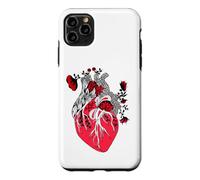 Custodia per iPhone 11 Pro Max Floral Human Heart Anatomy