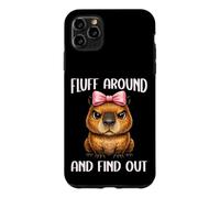 Custodia per iPhone 11 Pro Max Fluff Intorno E Scopri Divertente Baby Capybara