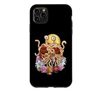 Custodia per iPhone 11 Pro Max Flying Spaghetti Monster FSM Coquette Christian a forma di cuore floreale