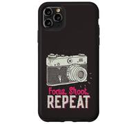 Custodia per iPhone 11 Pro Max Focus Shoot Repeat Photography Photographer Camera Vintage