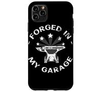 Custodia per iPhone 11 Pro Max Forged In My Garage Divertente Blacksmith Metalworking Anvil Regalo