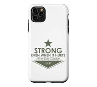 Custodia per iPhone 11 Pro Max FORTE ANCHE QUANDO FA MALE IL CORAGGIO D'ONORE EST.47