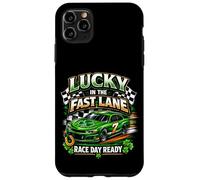 Custodia per iPhone 11 Pro Max Fortunato con l'auto Fast Lane Race Day Ready