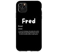 Custodia per iPhone 11 Pro Max Fred Definition Personalized Name Custom Costume Fredrick